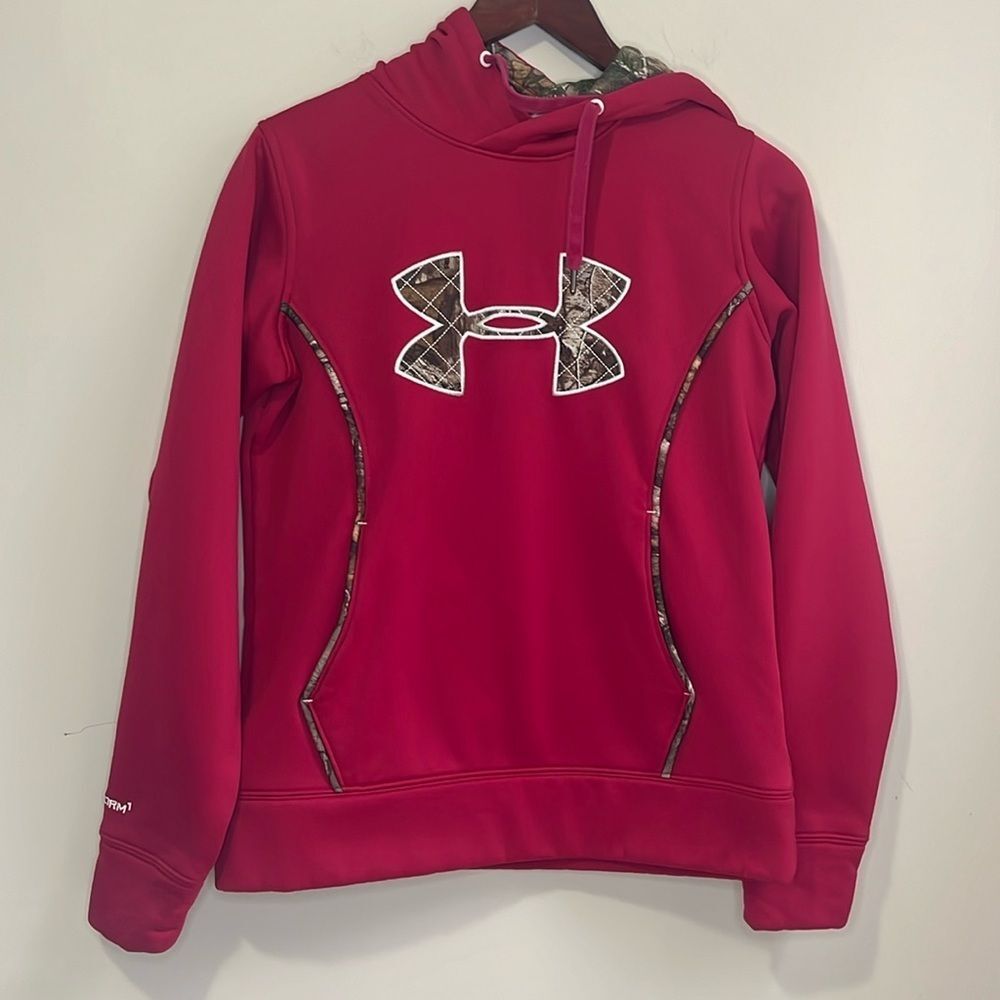 Under Armour Women’s Loose Fit Camo Logo Hoodie Size Small